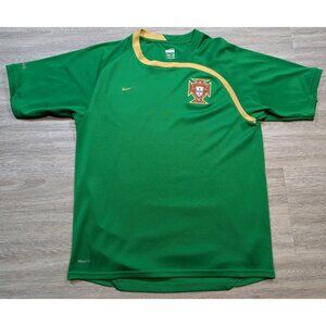 Nike M Portugal Fit Dry Green 2008 2010 Training Jersey Shirt Soccer Football